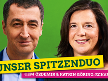 Grünes Spitzenduo Cem Özdemir und Katrin Göring-Eckardt